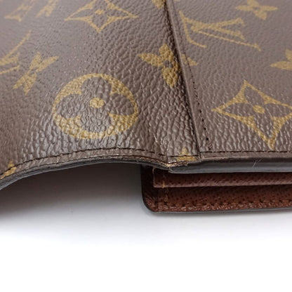 【中古】LOUIS VUITTON ルイヴィトン モノグラム 長財布 M60531 ポルトフォイユ サラ ブラウン レディース /182053