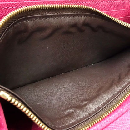 【中古】LOUIS VUITTON ルイヴィトン モノグラム 長財布 M60742 ポルトフォイユ クレマンス ブラウン レディース /182054
