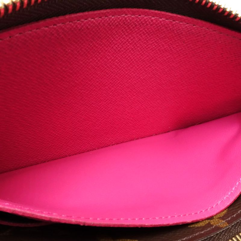 【中古】LOUIS VUITTON ルイヴィトン モノグラム 長財布 M60742 ポルトフォイユ クレマンス ブラウン レディース /182054
