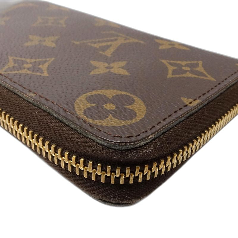 【中古】LOUIS VUITTON ルイヴィトン モノグラム 長財布 M60742 ポルトフォイユ クレマンス ブラウン レディース /182054