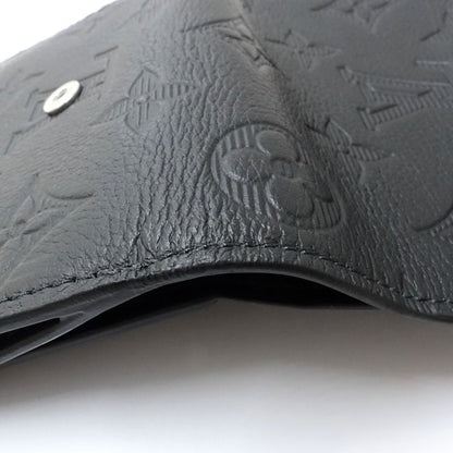 【中古】LOUIS VUITTON ルイヴィトン 三つ折り財布 M12635 ヴィクターウォレット モノグラム シャドウ ノワール レディース /182055
