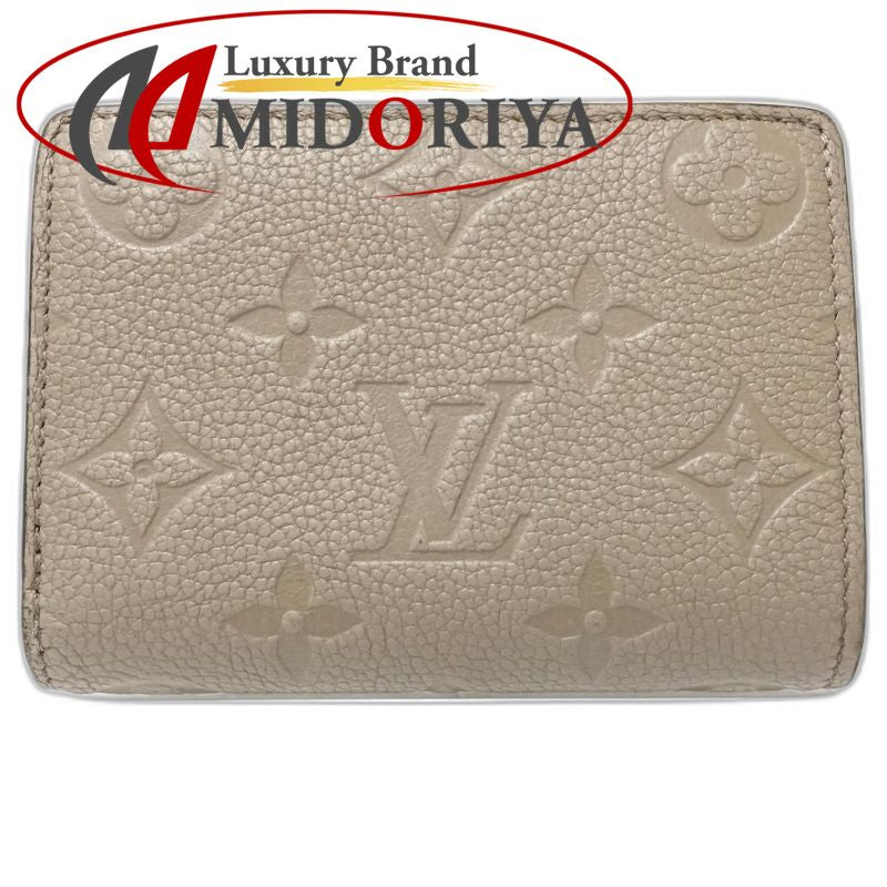【中古】LOUIS VUITTON ルイヴィトン 二つ折り財布 M80152 ポルトフォイユ クレア モノグラム アンプラント トゥルトレール レディース /182056