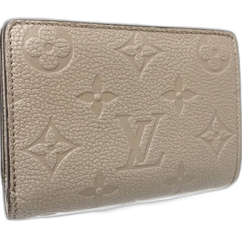 【中古】LOUIS VUITTON ルイヴィトン 二つ折り財布 M80152 ポルトフォイユ クレア モノグラム アンプラント トゥルトレール レディース /182056