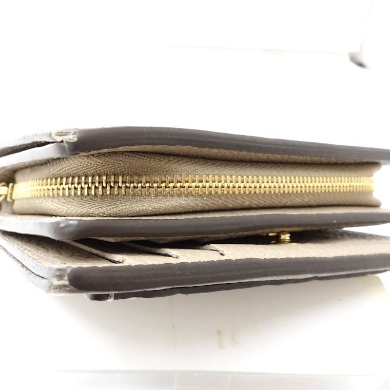 【中古】LOUIS VUITTON ルイヴィトン 二つ折り財布 M80152 ポルトフォイユ クレア モノグラム アンプラント トゥルトレール レディース /182056