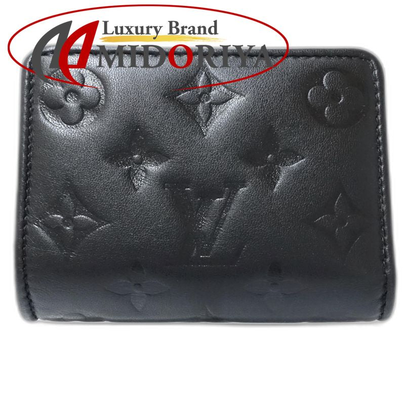 【中古】LOUIS VUITTON ルイヴィトン モノグラム 二つ折り財布 M81599 ポルトフォイユ ルー ブラウン レディース /182057