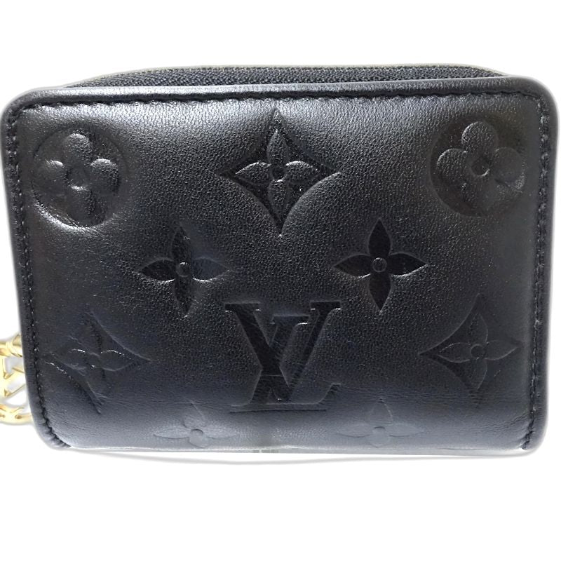 【中古】LOUIS VUITTON ルイヴィトン モノグラム 二つ折り財布 M81599 ポルトフォイユ ルー ブラウン レディース /182057