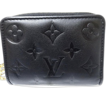 【中古】LOUIS VUITTON ルイヴィトン モノグラム 二つ折り財布 M81599 ポルトフォイユ ルー ブラウン レディース /182057