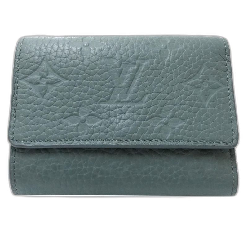 【中古】LOUIS VUITTON ルイヴィトン 三つ折り財布 M14143 ポルトフォイユ パイロット ミスティレイク(グリーン系) レディース /182058