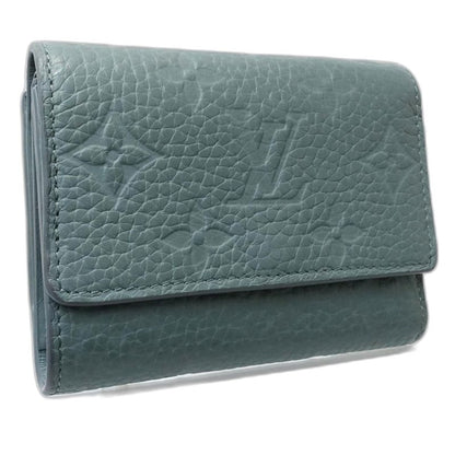 【中古】LOUIS VUITTON ルイヴィトン 三つ折り財布 M14143 ポルトフォイユ パイロット ミスティレイク(グリーン系) レディース /182058