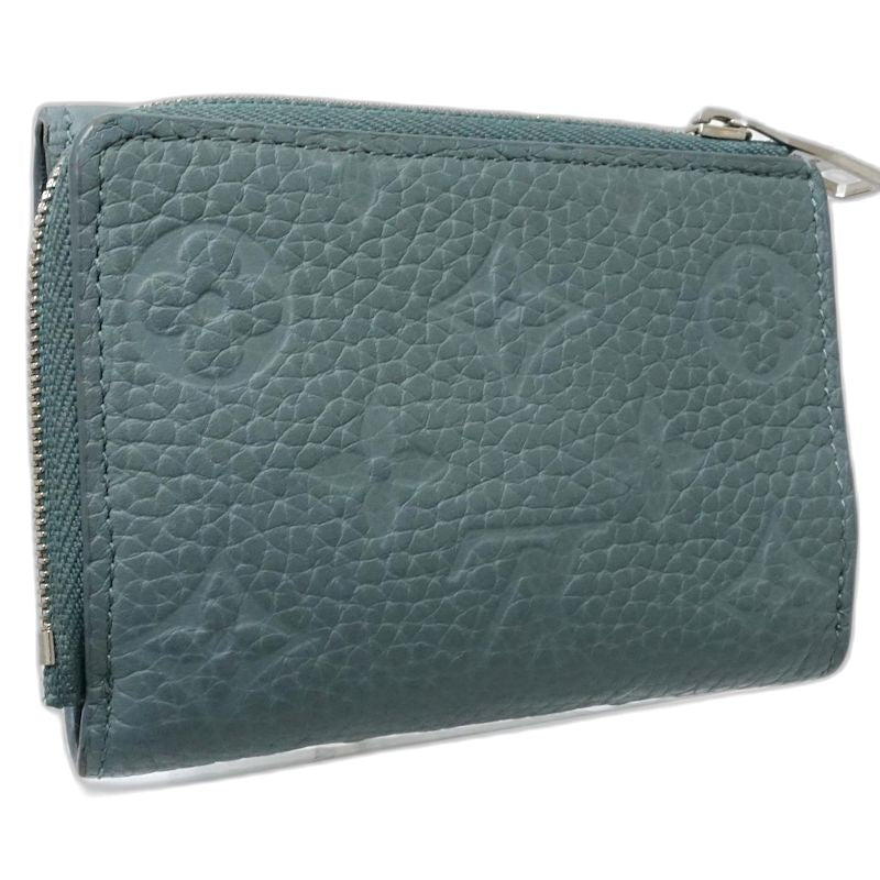 【中古】LOUIS VUITTON ルイヴィトン 三つ折り財布 M14143 ポルトフォイユ パイロット ミスティレイク(グリーン系) レディース /182058