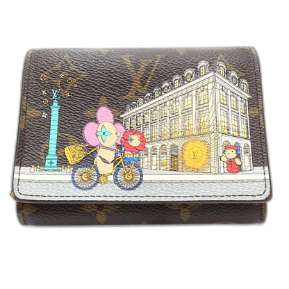 【中古】LOUIS VUITTON ルイヴィトン モノグラム 三つ折り財布 M81638 ポルトフォイユ ジョセフィーヌ ブラウン レディース /182059