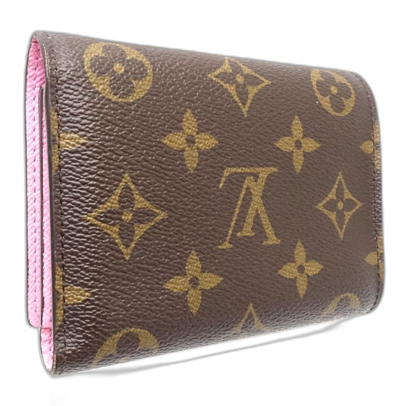 【中古】LOUIS VUITTON ルイヴィトン モノグラム 三つ折り財布 M81638 ポルトフォイユ ジョセフィーヌ ブラウン レディース /182059