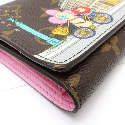 【中古】LOUIS VUITTON ルイヴィトン モノグラム 三つ折り財布 M81638 ポルトフォイユ ジョセフィーヌ ブラウン レディース /182059