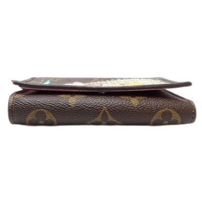 【中古】LOUIS VUITTON ルイヴィトン モノグラム 三つ折り財布 M81638 ポルトフォイユ ジョセフィーヌ ブラウン レディース /182059