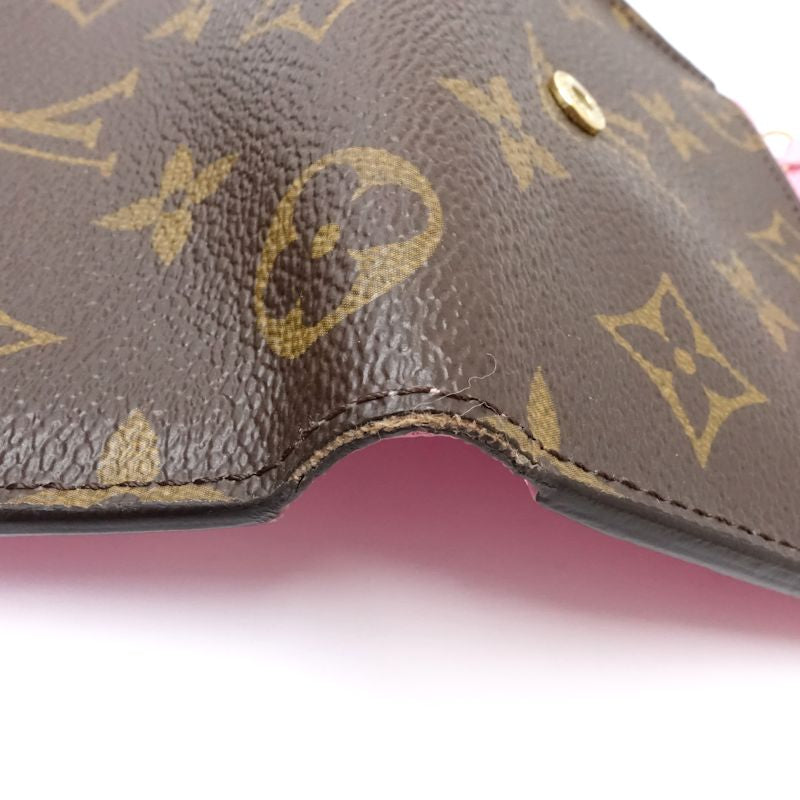 【中古】LOUIS VUITTON ルイヴィトン モノグラム 三つ折り財布 M81638 ポルトフォイユ ジョセフィーヌ ブラウン レディース /182059