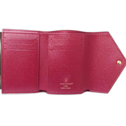【中古】LOUIS VUITTON ルイヴィトン モノグラム 三つ折り財布 M62472 ポルトフォイユ ヴィクトリーヌ ブラウン レディース /182060