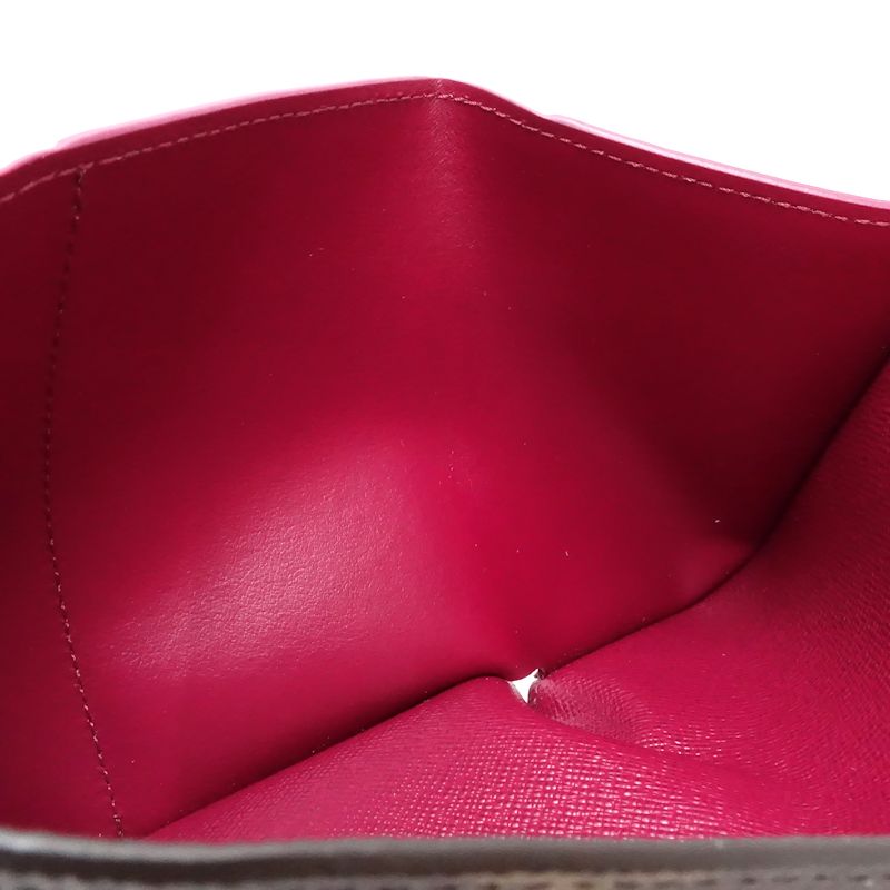 【中古】LOUIS VUITTON ルイヴィトン モノグラム 三つ折り財布 M62472 ポルトフォイユ ヴィクトリーヌ ブラウン レディース /182060