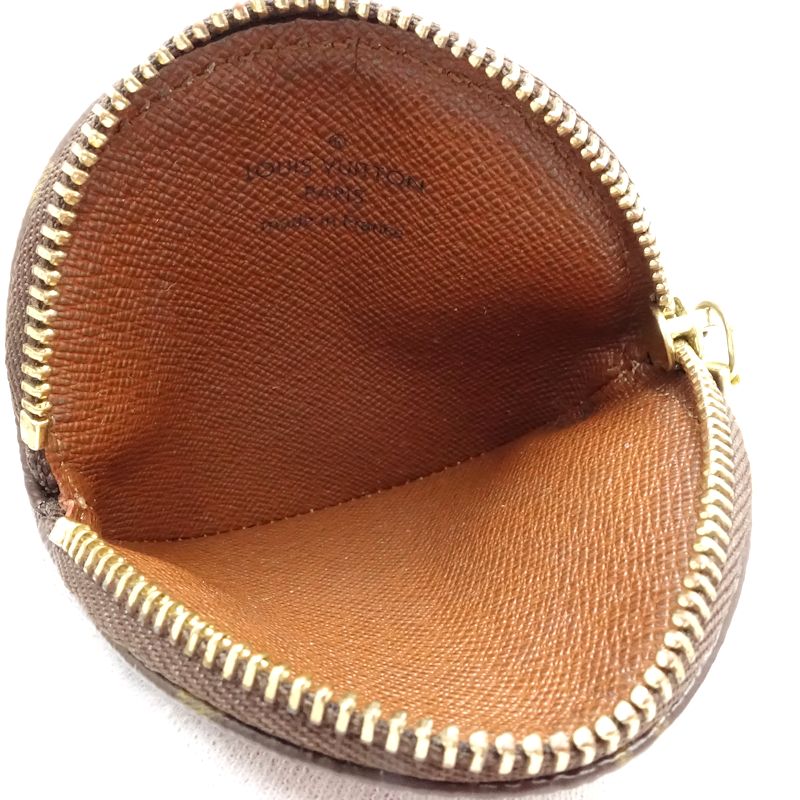 【中古】LOUIS VUITTON ルイヴィトン モノグラム コインケース M61926 ポルトモネ ロン ブラウン レディース /182061