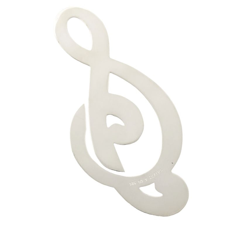 TIFFANY&Co. ティファニー ブックトート ト音記号モチーフ レディース/182064【中古】