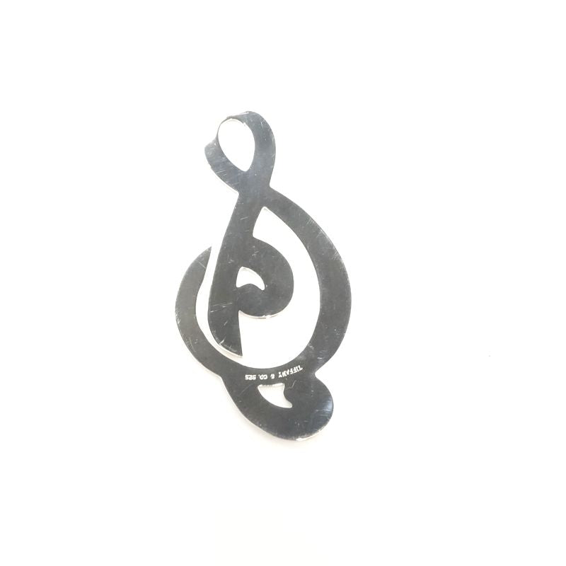 TIFFANY&Co. ティファニー ブックトート ト音記号モチーフ レディース/182064【中古】