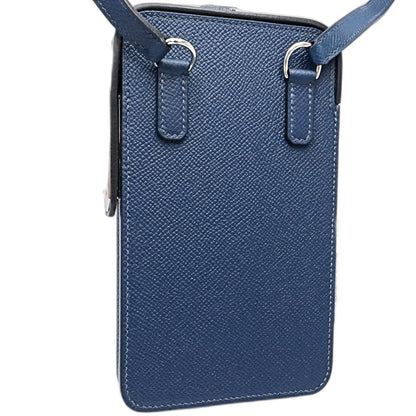HERMES エルメス アカボックス WNN005 ポシェット レザー ブルードプリュス レディース/188592【中古】
