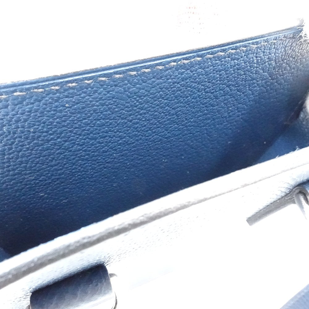 HERMES エルメス アカボックス WNN005 ポシェット レザー ブルードプリュス レディース/188592【中古】