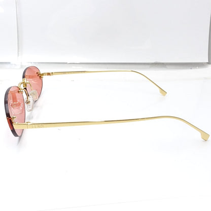 FENDI フェンディ サングラス FE4075US 54□15 135 プラスチック ピンクレンズ レディース/188611【中古】