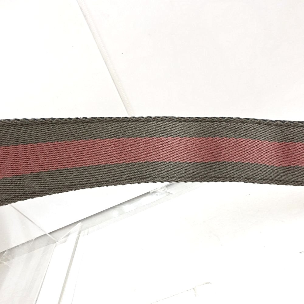 GUCCI グッチ ベルト インターロッキングG 114876 85･34 レザー ピンク グレー レディース/188651【中古】
