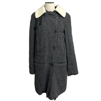 ARMANI EXCHANGE アルマーニエクスチェンジ ロングコート サイズL ウール グレー レディース/188656【中古】