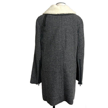 ARMANI EXCHANGE アルマーニエクスチェンジ ロングコート サイズL ウール グレー レディース/188656【中古】