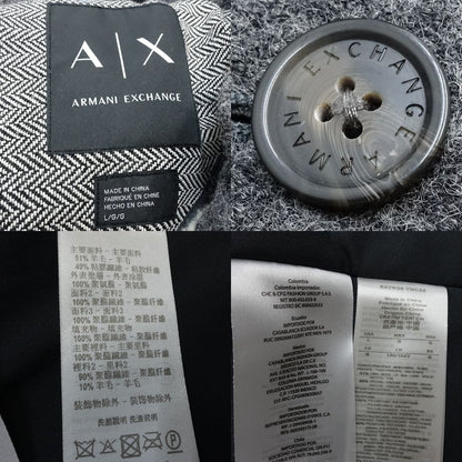 ARMANI EXCHANGE アルマーニエクスチェンジ ロングコート サイズL ウール グレー レディース/188656【中古】
