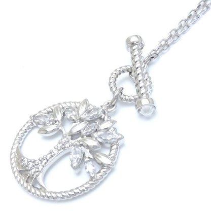 スワロフスキー SWAROVSKI シンボリックツリーオブライフ ネックレス 5521463 クリスタル Symbolic Tree of Life シルバーメッキ / 199425【中古】【BJ】