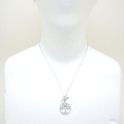 スワロフスキー SWAROVSKI シンボリックツリーオブライフ ネックレス 5521463 クリスタル Symbolic Tree of Life シルバーメッキ / 199425【中古】【BJ】