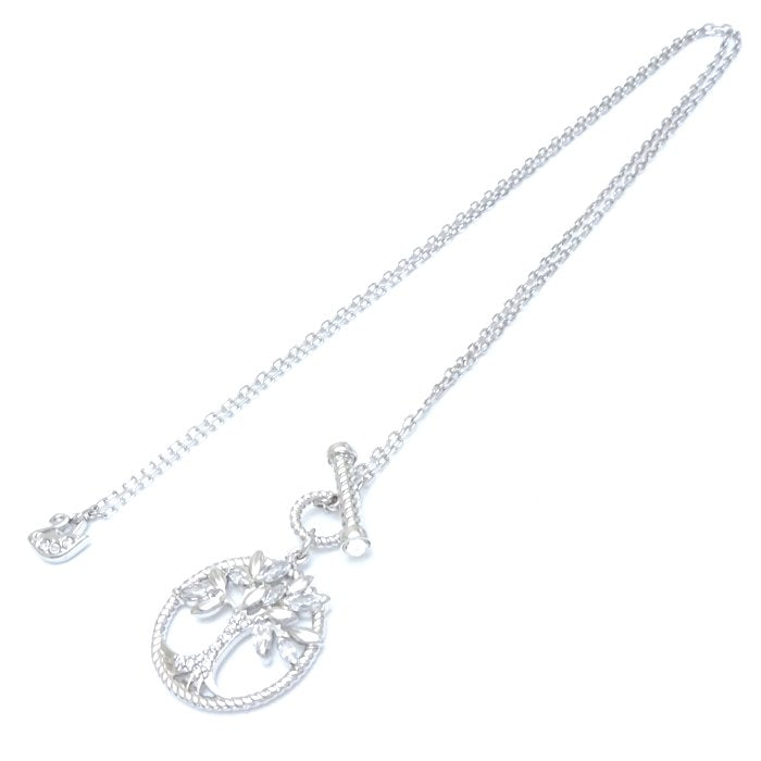 スワロフスキー SWAROVSKI シンボリックツリーオブライフ ネックレス 5521463 クリスタル Symbolic Tree of Life シルバーメッキ / 199425【中古】【BJ】