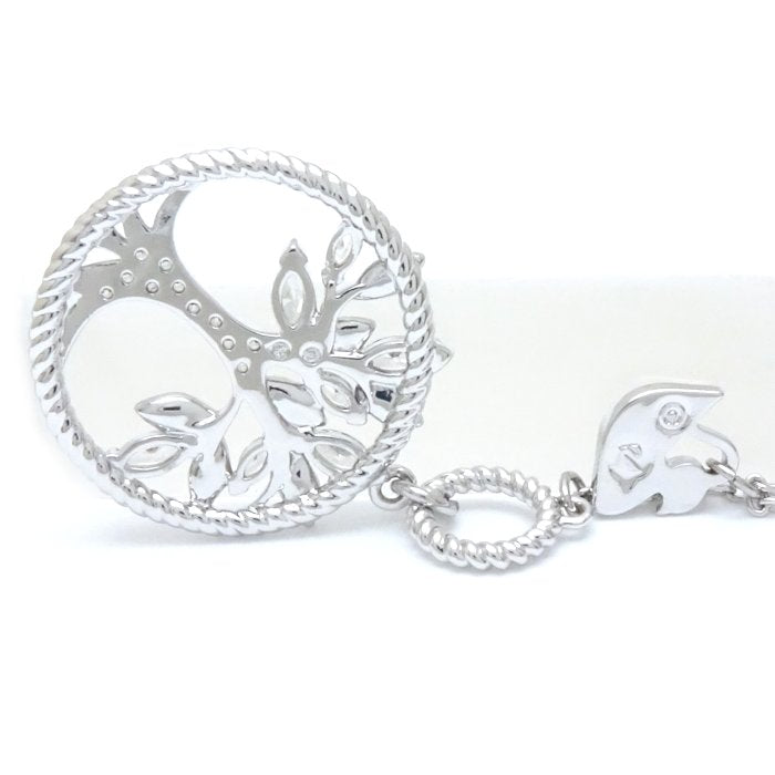 スワロフスキー SWAROVSKI シンボリックツリーオブライフ ネックレス 5521463 クリスタル Symbolic Tree of Life シルバーメッキ / 199425【中古】【BJ】