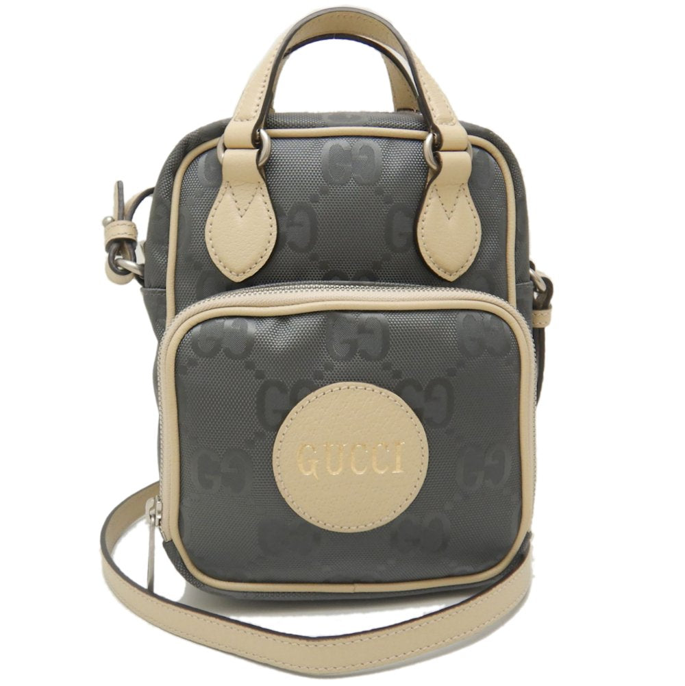 GUCCI グッチ 625850 ショルダーバッグ OFF THE Grid オフザグリッド ナイロンxレザー グレー ベージュ/252062【中古】