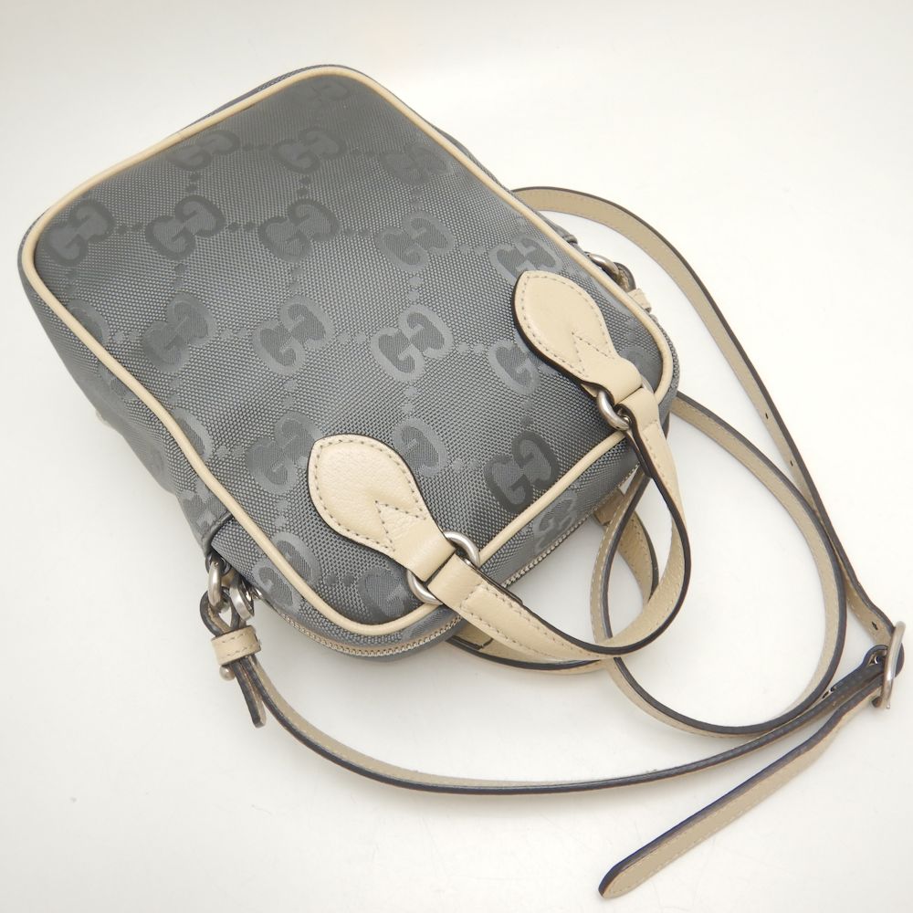 GUCCI グッチ 625850 ショルダーバッグ OFF THE Grid オフザグリッド ナイロンxレザー グレー ベージュ/252062【中古】