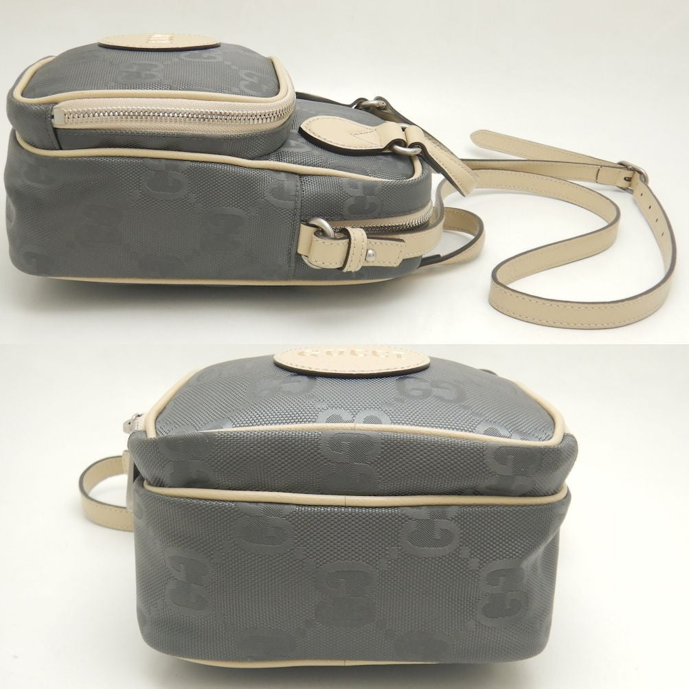 GUCCI グッチ 625850 ショルダーバッグ OFF THE Grid オフザグリッド ナイロンxレザー グレー ベージュ/252062【中古】