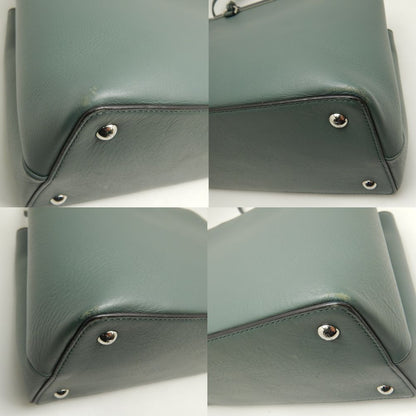 FENDI フェンディ プチトゥージュール 8BH253 ハンドバッグ 2WAY レザー カーキ イエロー/252437【中古】