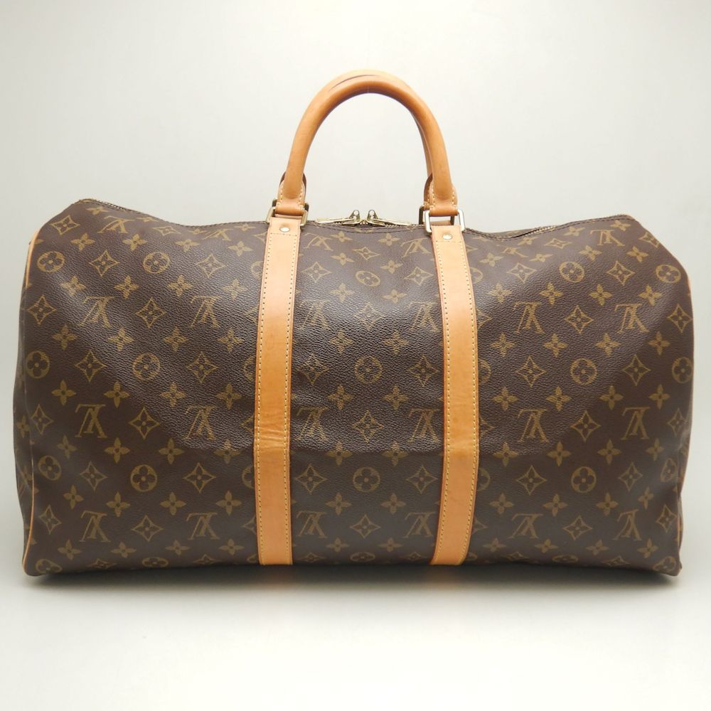 LOUIS VUITTON ルイヴィトン モノグラム キーポル50 M41426 ボストンバッグ ブラウン/252594【中古】