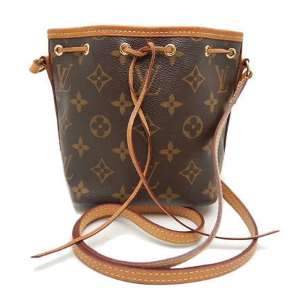 LOUIS VUITTON ルイヴィトン モノグラム ナノノエ M41346 ショルダーバッグ ブラウン/252617【中古】