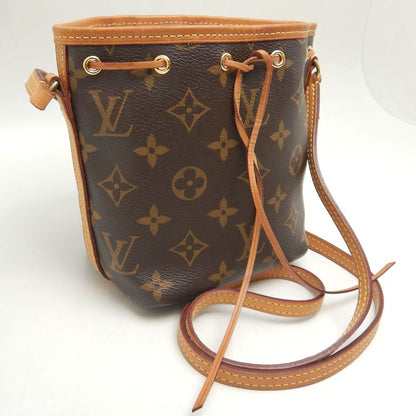 LOUIS VUITTON ルイヴィトン モノグラム ナノノエ M41346 ショルダーバッグ ブラウン/252617【中古】