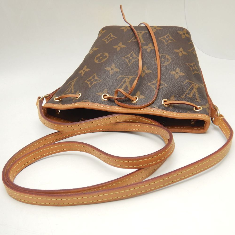 LOUIS VUITTON ルイヴィトン モノグラム ナノノエ M41346 ショルダーバッグ ブラウン/252617【中古】