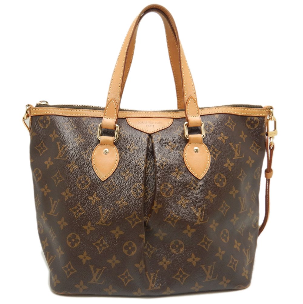 LOUIS VUITTON ルイヴィトン モノグラム パレルモPM M40145 トートバッグ ブラウン/252625【中古】