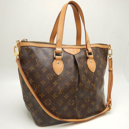 LOUIS VUITTON ルイヴィトン モノグラム パレルモPM M40145 トートバッグ ブラウン/252625【中古】
