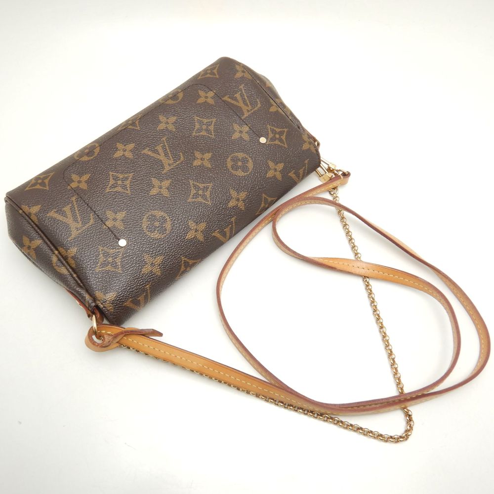 LOUIS VUITTON ルイヴィトン モノグラム フェイボリットPM M40717 ショルダーバッグ ブラウン/252662【中古】