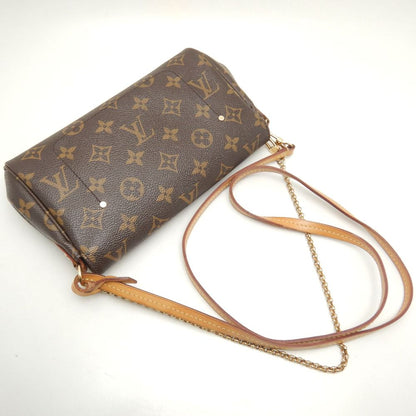 LOUIS VUITTON ルイヴィトン モノグラム フェイボリットPM M40717 ショルダーバッグ ブラウン/252662【中古】
