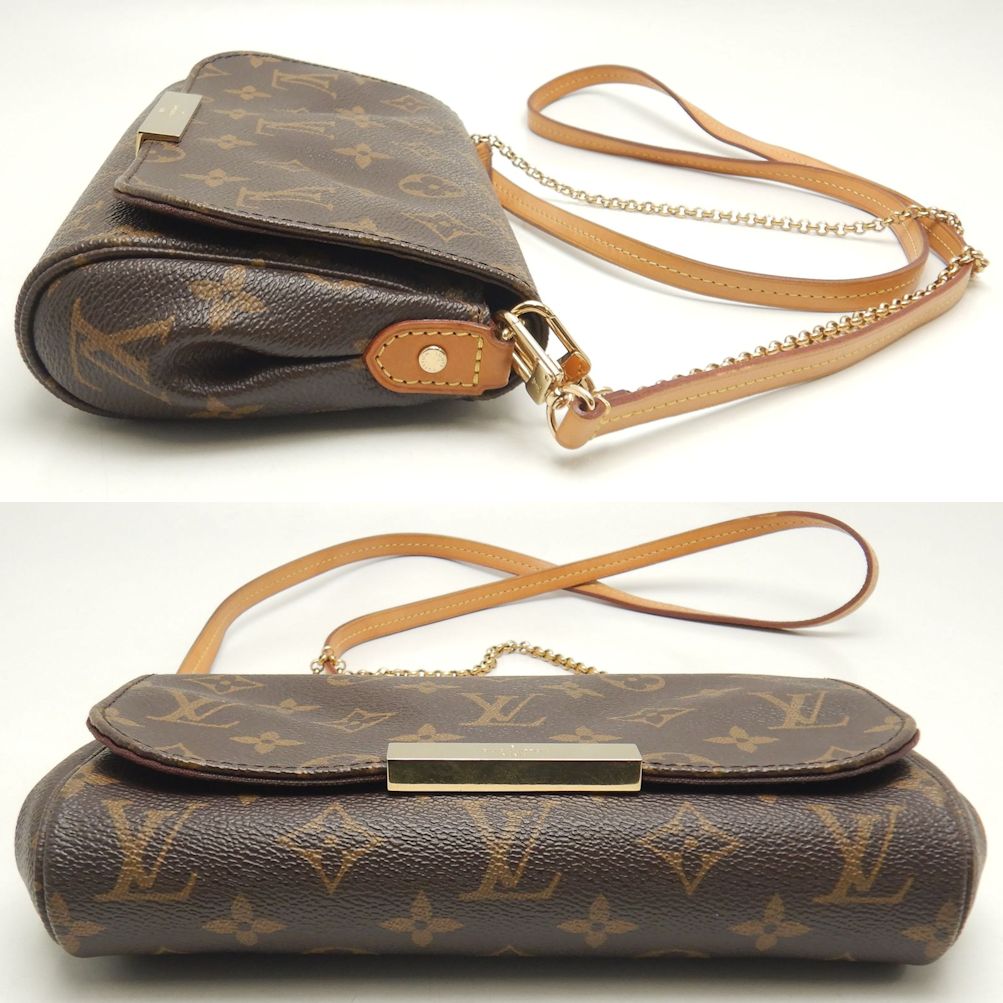 LOUIS VUITTON ルイヴィトン モノグラム フェイボリットPM M40717 ショルダーバッグ ブラウン/252662【中古】