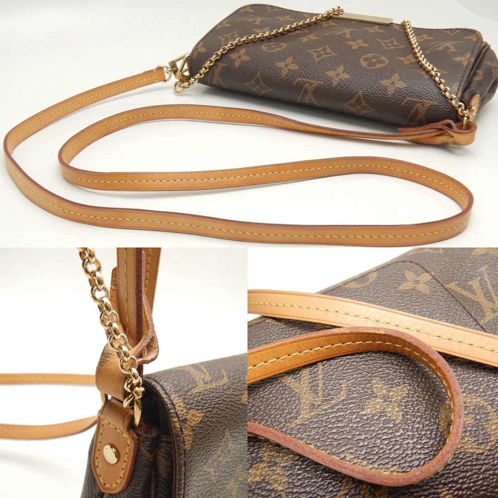 LOUIS VUITTON ルイヴィトン モノグラム フェイボリットPM M40717 ショルダーバッグ ブラウン/252662【中古】