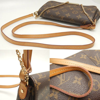 LOUIS VUITTON ルイヴィトン モノグラム フェイボリットPM M40717 ショルダーバッグ ブラウン/252662【中古】